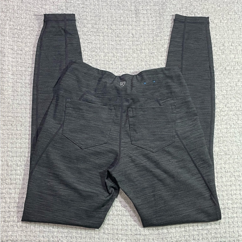 KUHL Skulpt Skinny Pants Charcoal Gray XS Stretch Pockets Leggings Active Hiking